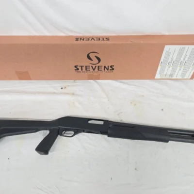 Used/Unfired Stevens 320 Security 12 Ga, 3" Chamber 18.5" Barrel, Black, Pistol Grip, Bead Sight, 5rd