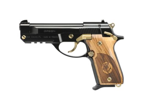 EAA Corp Girsan MC14T Solution Black / Walnut .380 ACP 4.5" Barrel 13-Rounds w/ Gold Accents