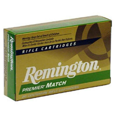 Remington Premier Match .223 Remington Ammunition 20 Rounds 77 Grain Sierra MatchKing Boat Tail Hollow Point Projectile 2788fps