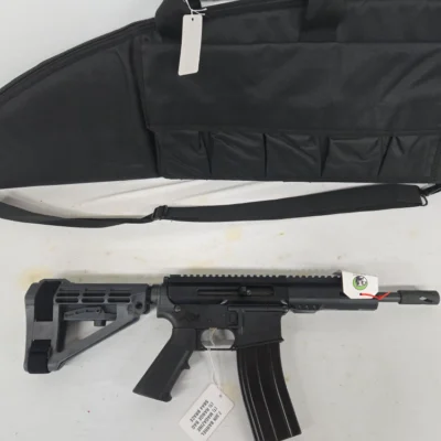 Anderson/BCA AR-15 Pistol .17 HMR 7.5in Barrel Side Charger, 25rd Mag, Range Bag, SBA4 Brace